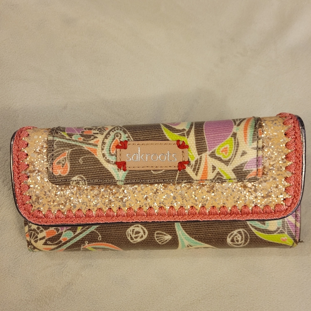 Sakroots glitter wallet